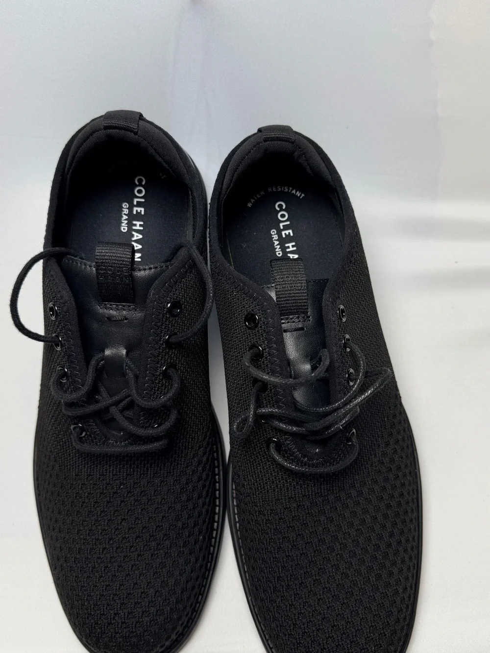 Cole Haan Black Knit Lace-Up Sneakers for Men